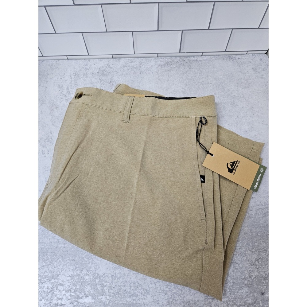 Quiksilver Amphibian Shorts Mens Size 40 Tan Dryflight Walkshorts New With Tags